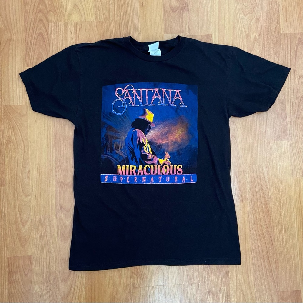 Santana Miraculous Supernatural Tour Location & Date T-Shirt Size Medium